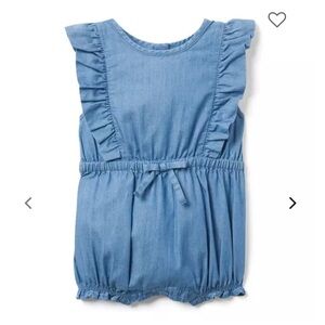 Janie & Jack Chambray Romper (12-18m) - $12
